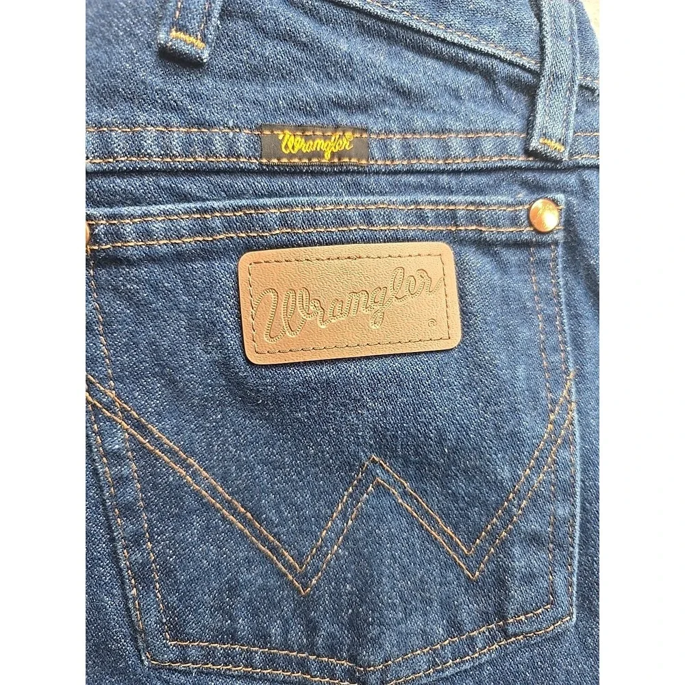 Wrangler Cowboy Cut Original Fit High Rise‎ Indigo Straight 33/36 Western Jeans